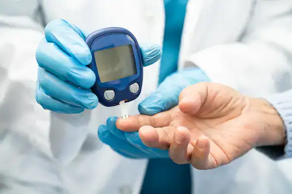 Laboratory glucose monitoring setup used in AMPK and diabetes research for metabolic and insulin sensitivity analysis.